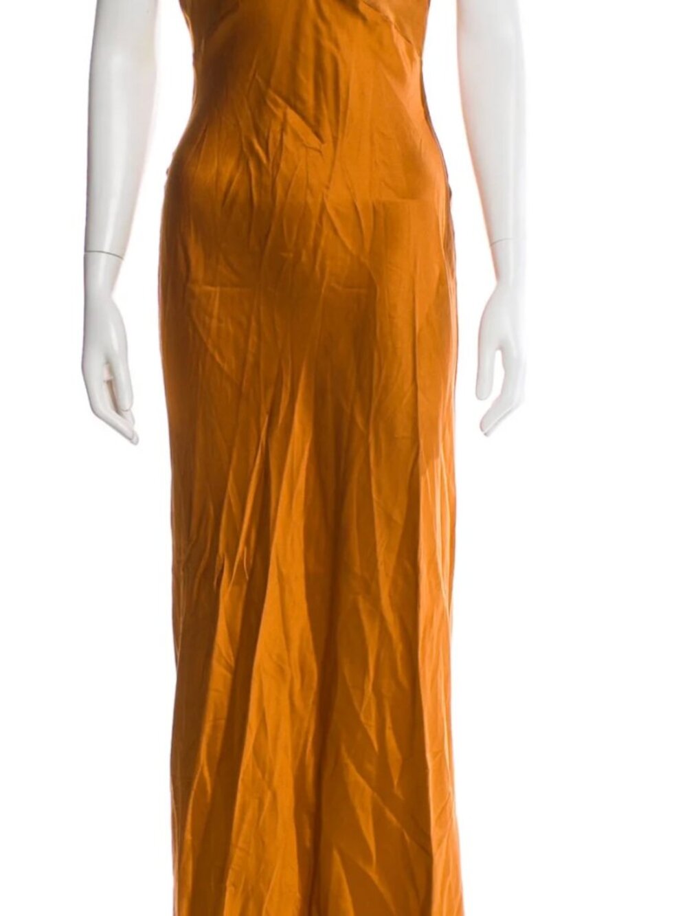 Reformation Daniela Silk Dress - Core - Copper/bronze Size 2 XS - Picture 9 of 9